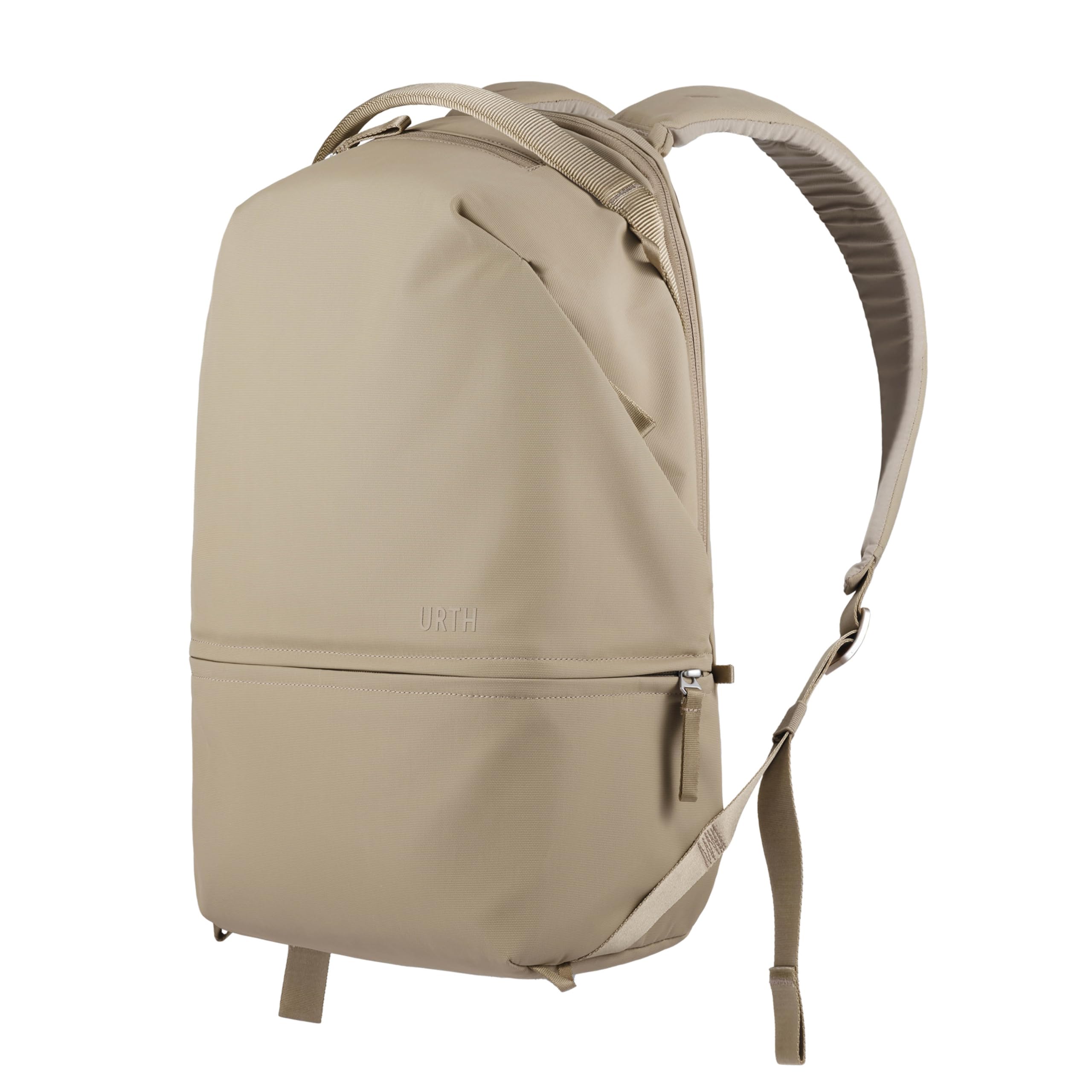 Urth Arkose 20L Weatherproof Recycled Backpack – 15” Laptop Bag for Men & Women, Durable Travel Daypack for Hiking, Commuting & Work (Beige)