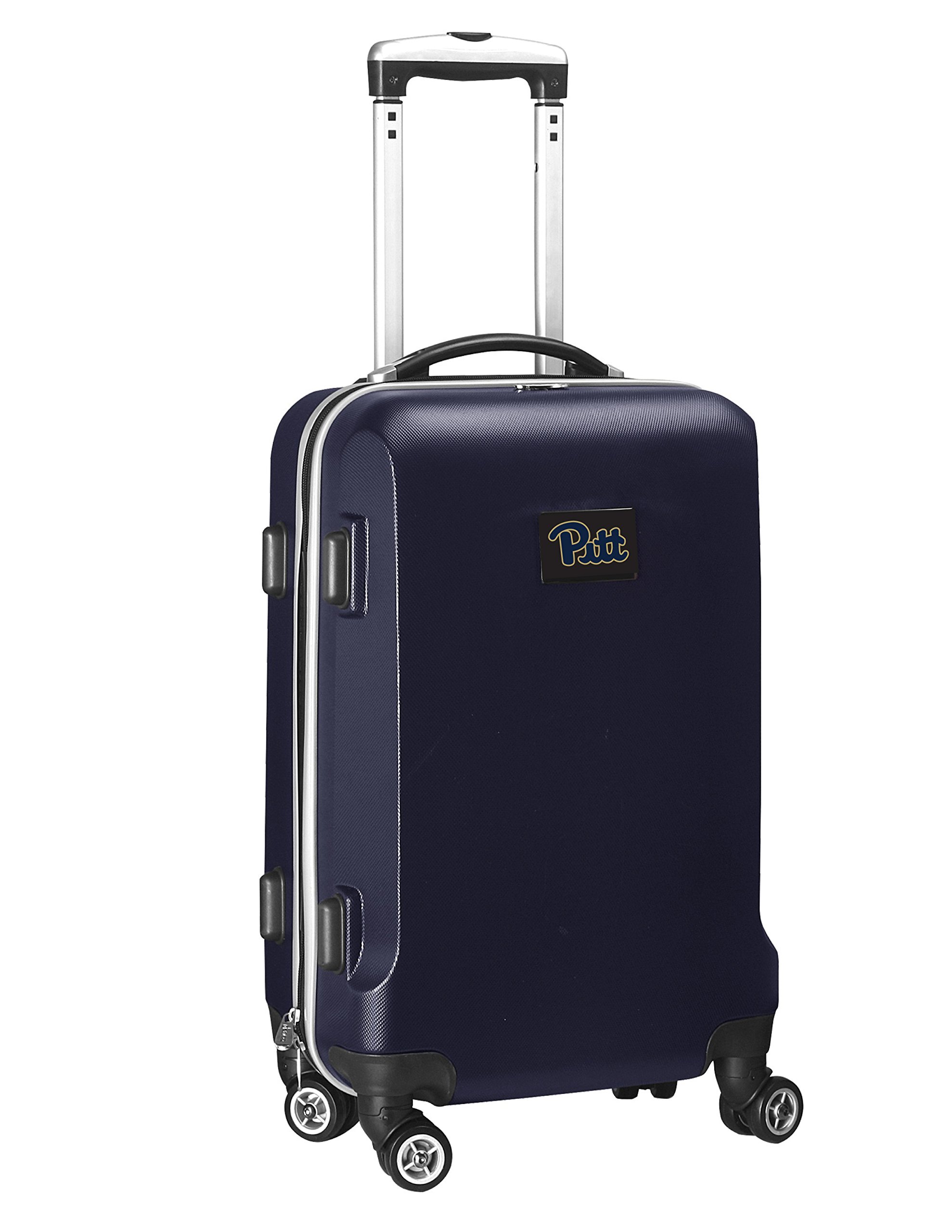 Denco NCAA Pittsburgh Panthers 20-Inch Carry-On Hardcase Spinner Luggage with 360° Wheels - Navy Blue - Perfect for College Travel, Weekend Trips & Airplane Use