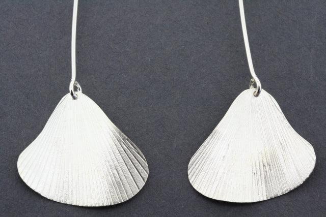 Elegant Ginkgo Leaf Drop Earrings for Women - Sterling Silver Dangle Earrings - Perfect for Parties, Weddings & Everyday Wear