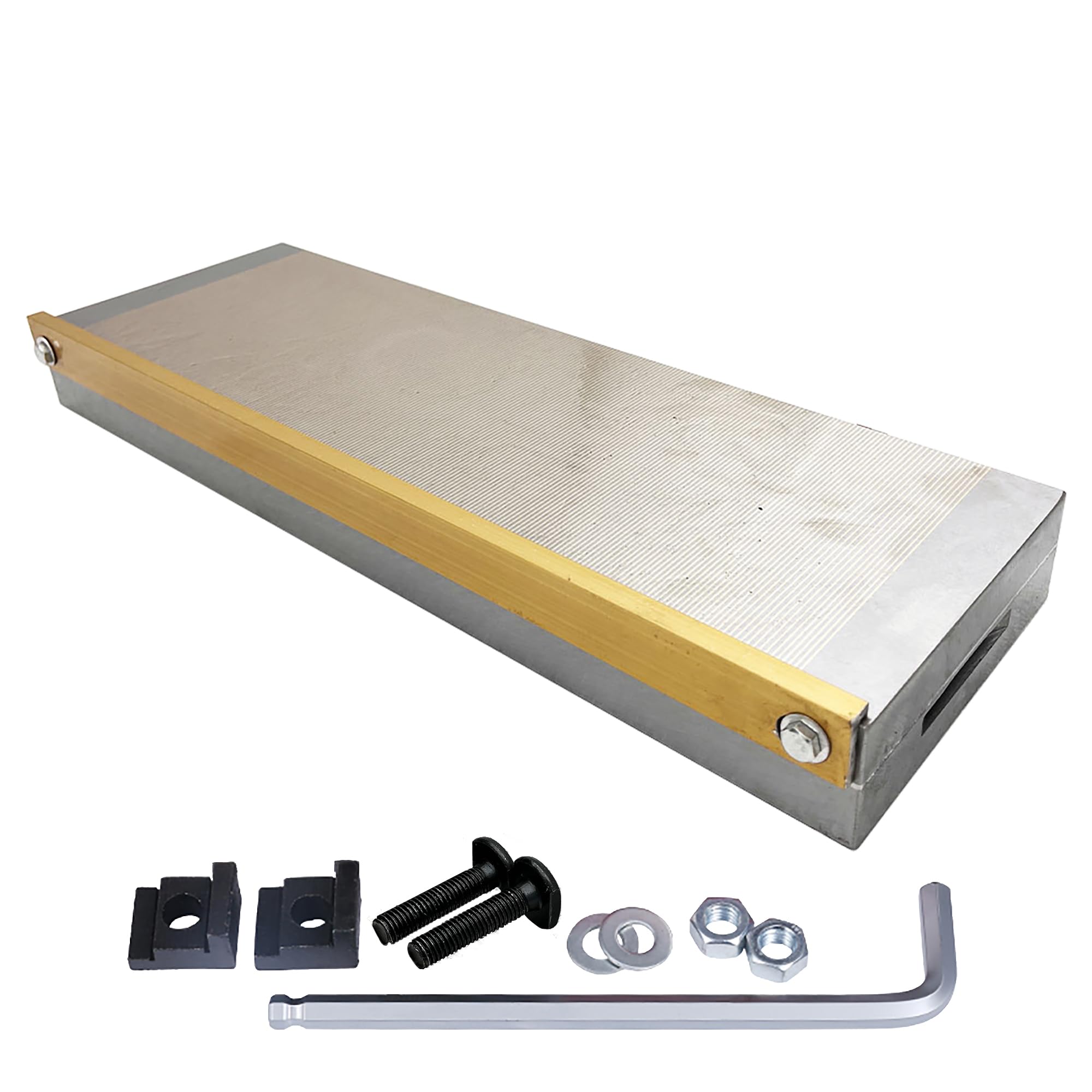 INTSUPERMAI 6x18 Inch Fine Pole Permanent Magnetic Chuck - Powerful Rectangular Grinding Machine & Lathe Magnet for Precision Metalworking | Ideal for Surface Grinding, Milling, and CNC Machining