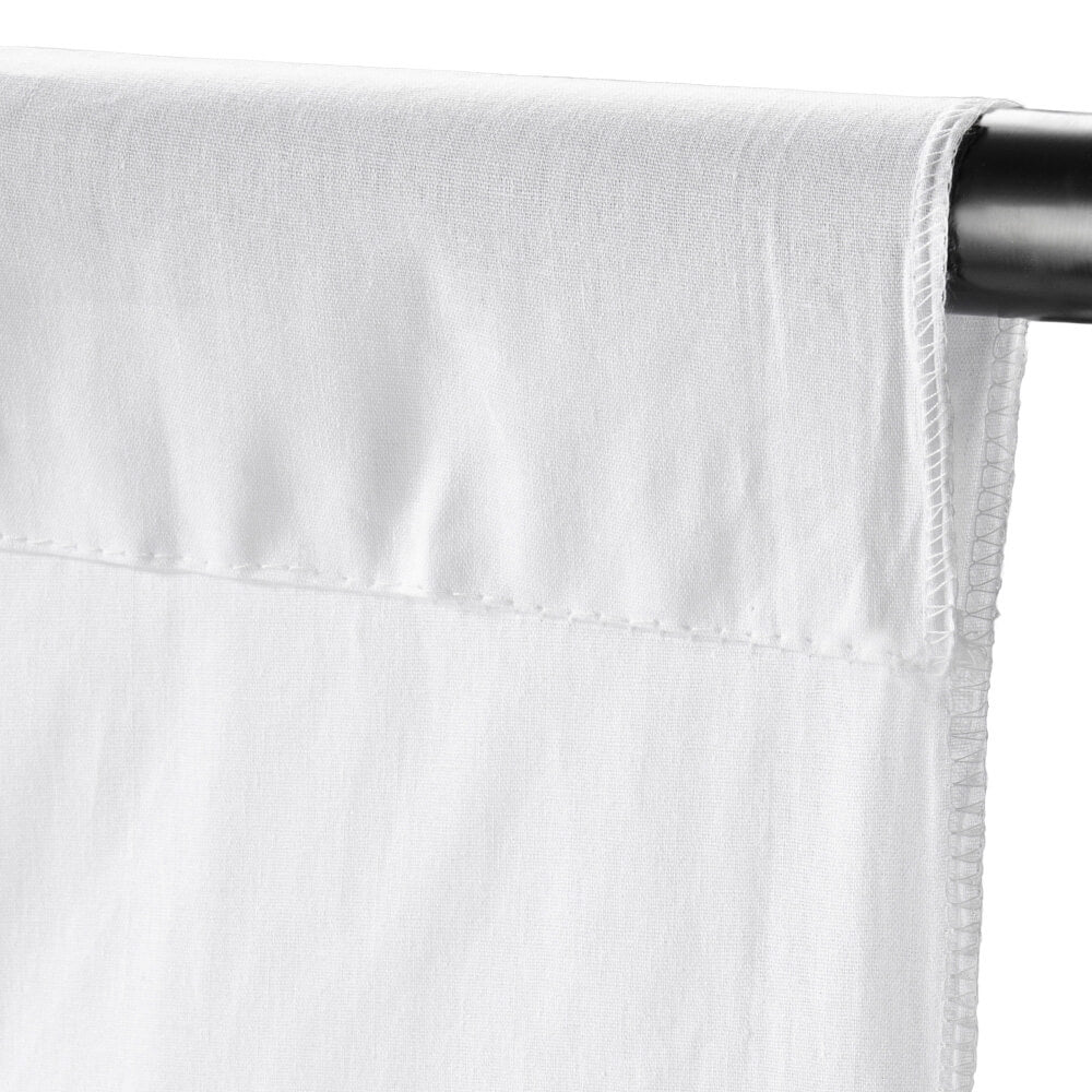 3x6m Large White Background with Aluminium Light Stand Kit - Professional Photography Backdrop for Studio, YouTube Videos & Product Shoots