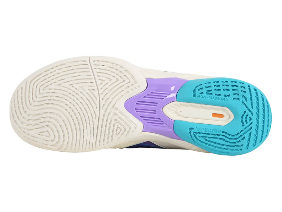 Victor A780L Professional Badminton Court Shoes for Men & Women - Lightweight, Non-Slip, Breathable - Lunar White - Perfect for Indoor Sports, Badminton, Squash & Tennis
