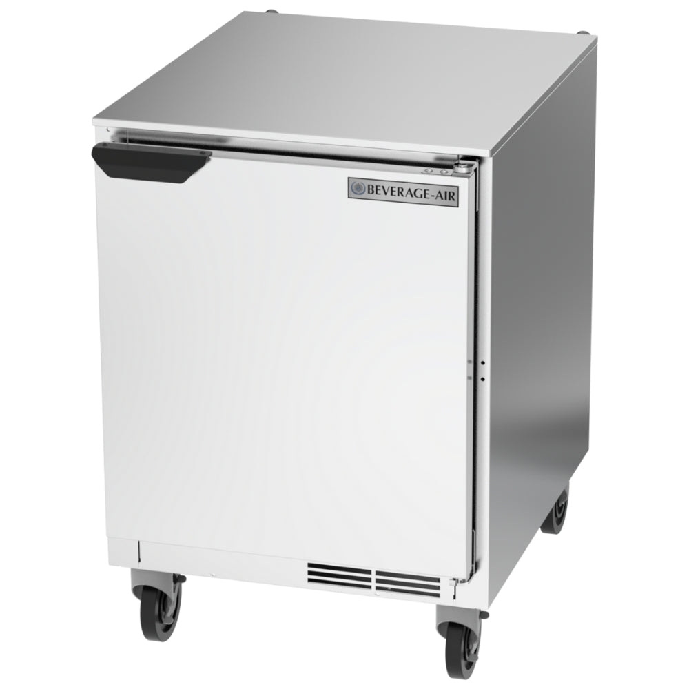 Beverage Air 24 Inch Undercounter Refrigerator - Single Door Commercial Cooler for Bars, Restaurants & Home Kitchens
