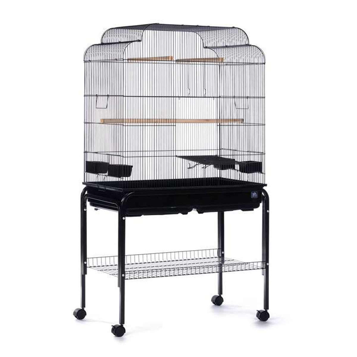 Prevue Pet Flight Cage with Stand - F090 | Small Animal Travel Carrier for Birds, Hamsters, Guinea Pigs | Perfect for Air Travel, Vet Visits & Home Use