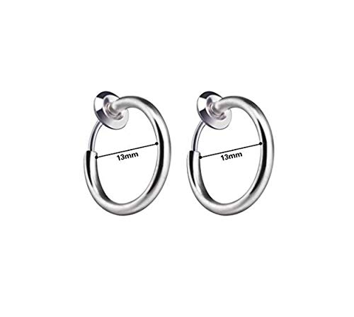 Magical Clip-On Fake Septum Nose Ring - Spring Action Non-Piercing Lip Cartilage Tragus Jewelry - Perfect for Costume Parties, Halloween & Alternative Fashion