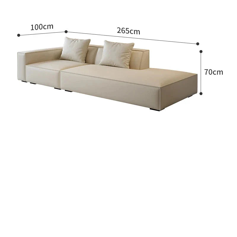 Modern Tofu Minimalist Lounge Sofa Set - 3-Piece Contemporary Fabric Sectional Couch for Small Spaces, Living Room, Apartment & Studio - Perfect for Relaxing, Entertaining & Compact Urban Living