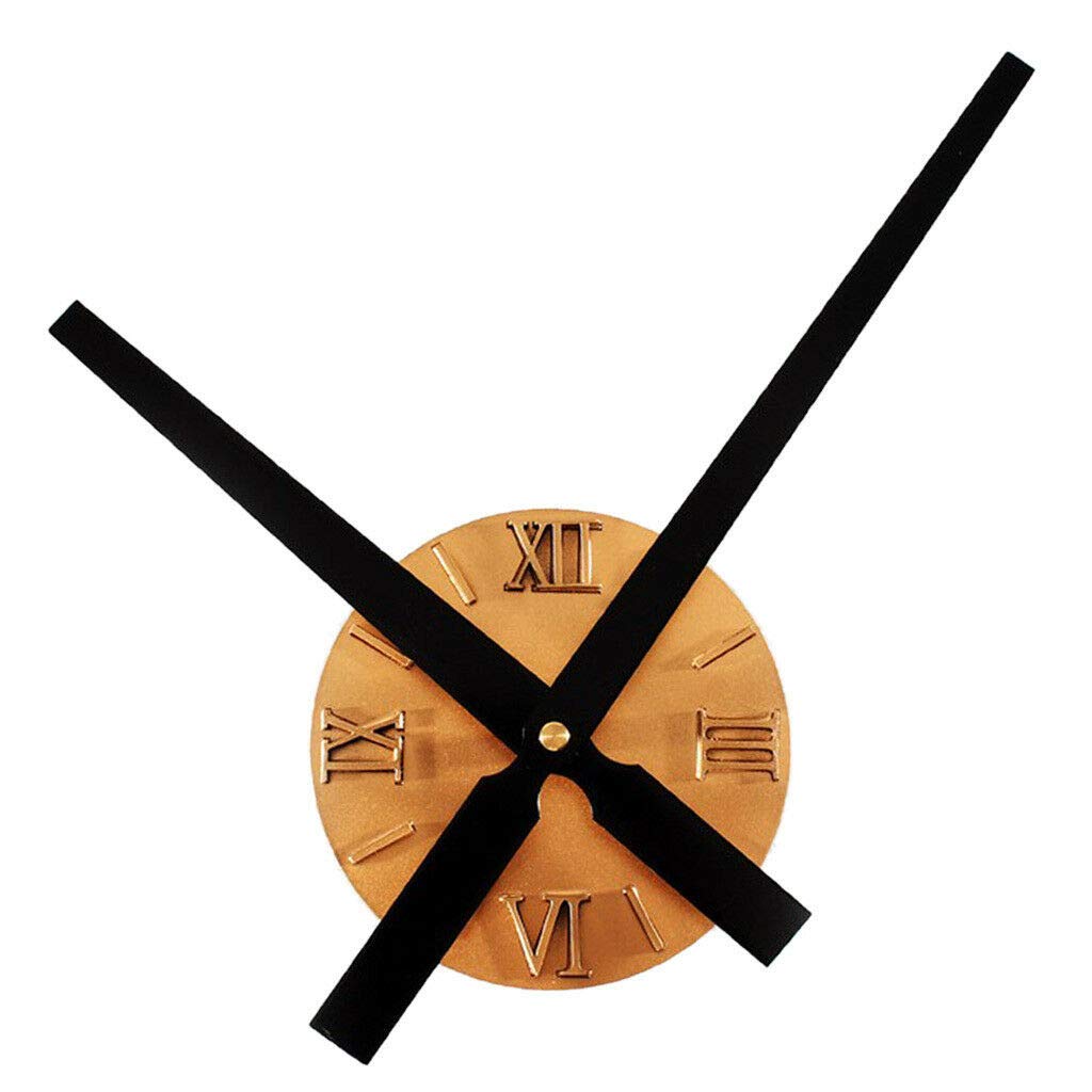 Elegant Gold Round Metal Wall Clock - 33cm Home Decor for Living Room, Bedroom & Office | Vintage Style Decorative Clock for Modern Interiors