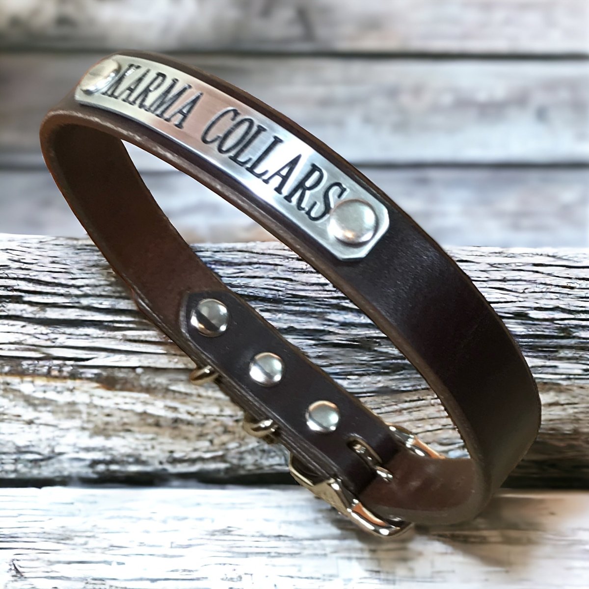 1 Inch Wide Personalized Leather Dog Collar with Engraved Name Plate - Durable & Adjustable Pet Collar for Small Medium Large Dogs - Perfect for Daily Walks, Training & Outdoor Adventures