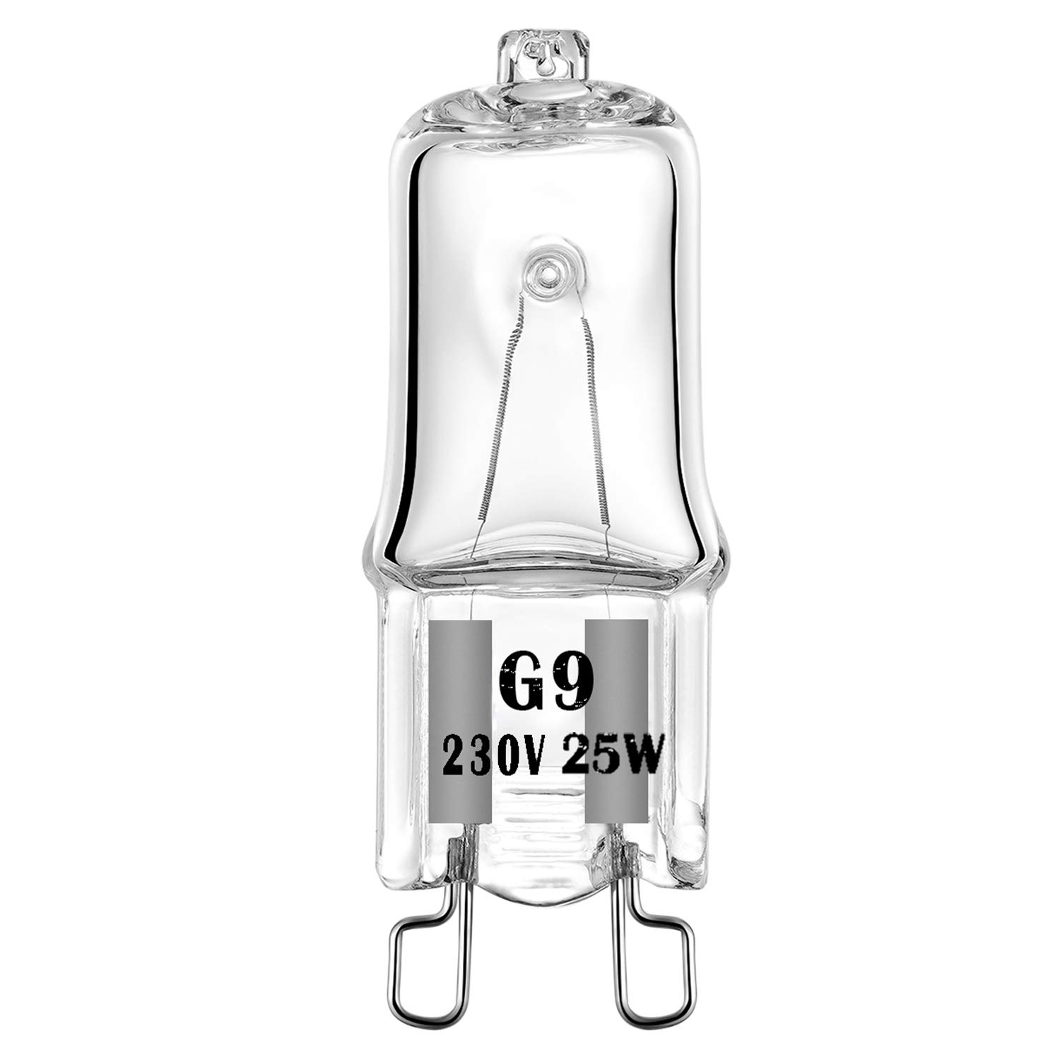 4-Pack G9 Halogen Oven Bulbs 25W 230V - Heat Resistant (300°C/570°F) 370lm Light Bulbs for Oven, Microwave, Cooker & Wax Melters - Perfect for Baking, Cooking & Candle Making