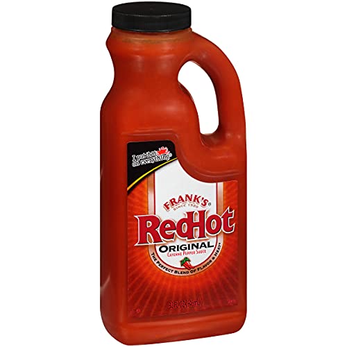 Frank's RedHot Original Cayenne Pepper Hot Sauce - Keto Friendly, Gluten Free, 32 fl oz Bottle - Perfect for Wings, Tacos, Pizza & Grilling