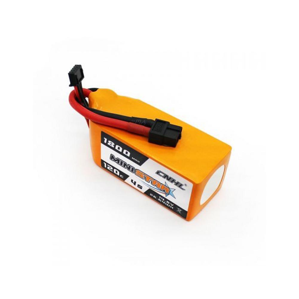 CNHL MiniStar 14.8V 4S 1800mAh 120C LiPo Battery with XT60 Connector - High Performance RC Drone Battery for FPV Racing and Aerial Photography