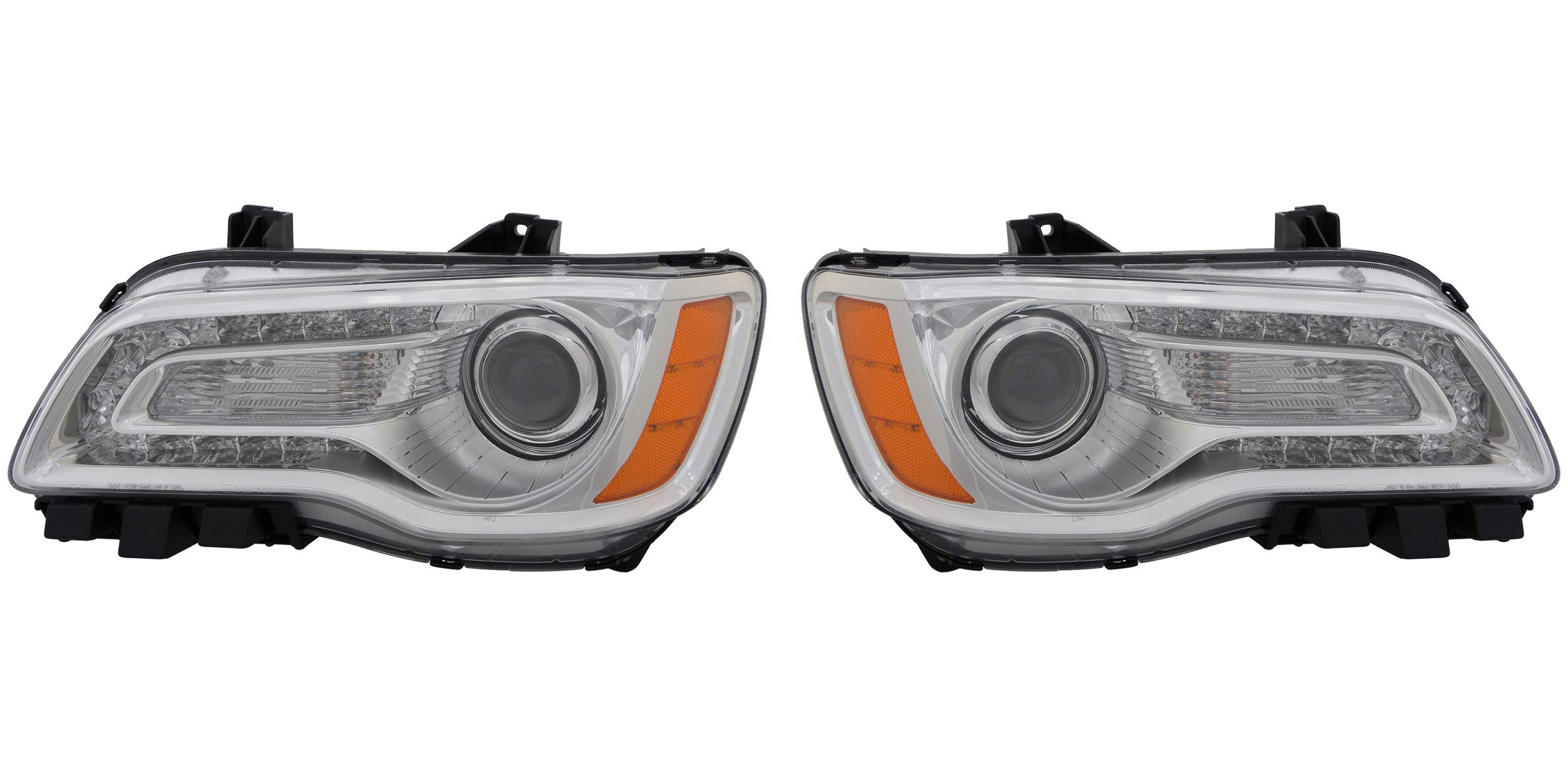 EPIC LIGHTING OE Style Replacement Headlights Assembly - Compatible with Chrysler 300 2011-2014 Models (Left Driver & Right Passenger Pair) - Part Numbers CH2502231 CH2503231 68143003AB 68143002AB - Perfect for Night Driving & Vehicle Restoration Projects