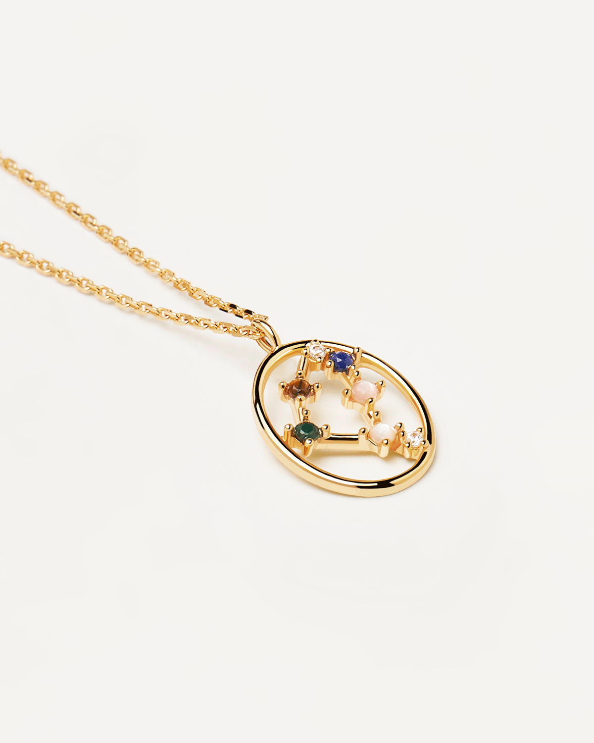 Grid Capricorn Zodiac Necklace - Elegant Horoscope Pendant for Women - Perfect for Birthdays, Gifts & Everyday Wear