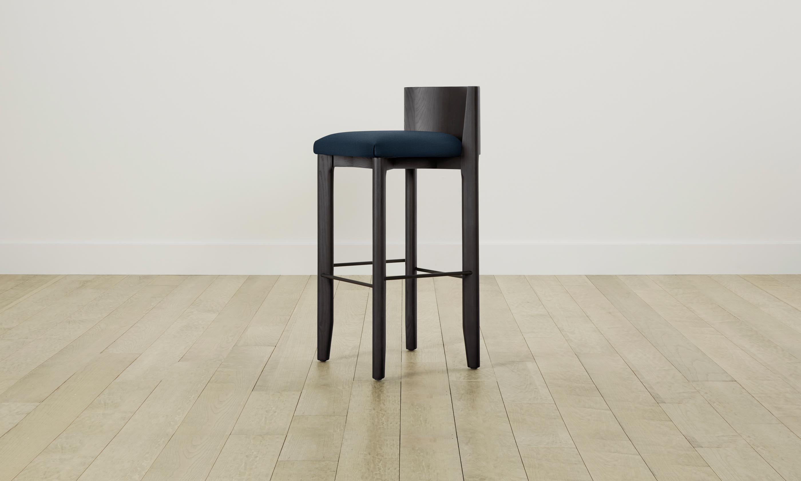 Premium Delancey Bar & Counter Stool with Performance Linen Weave Fabric - Modern Kitchen Island & Home Bar Seating for Dining & Entertaining