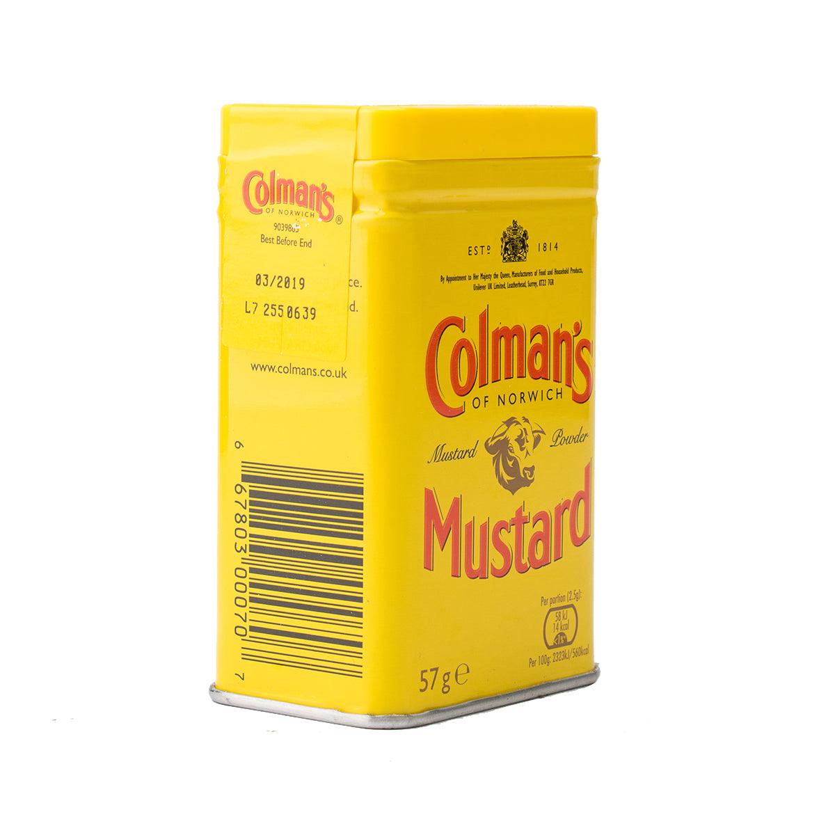 Coleman's Double Superfine Mustard Powder 57g - Premium British Mustard for Cooking, BBQ, Sauces & Marinades