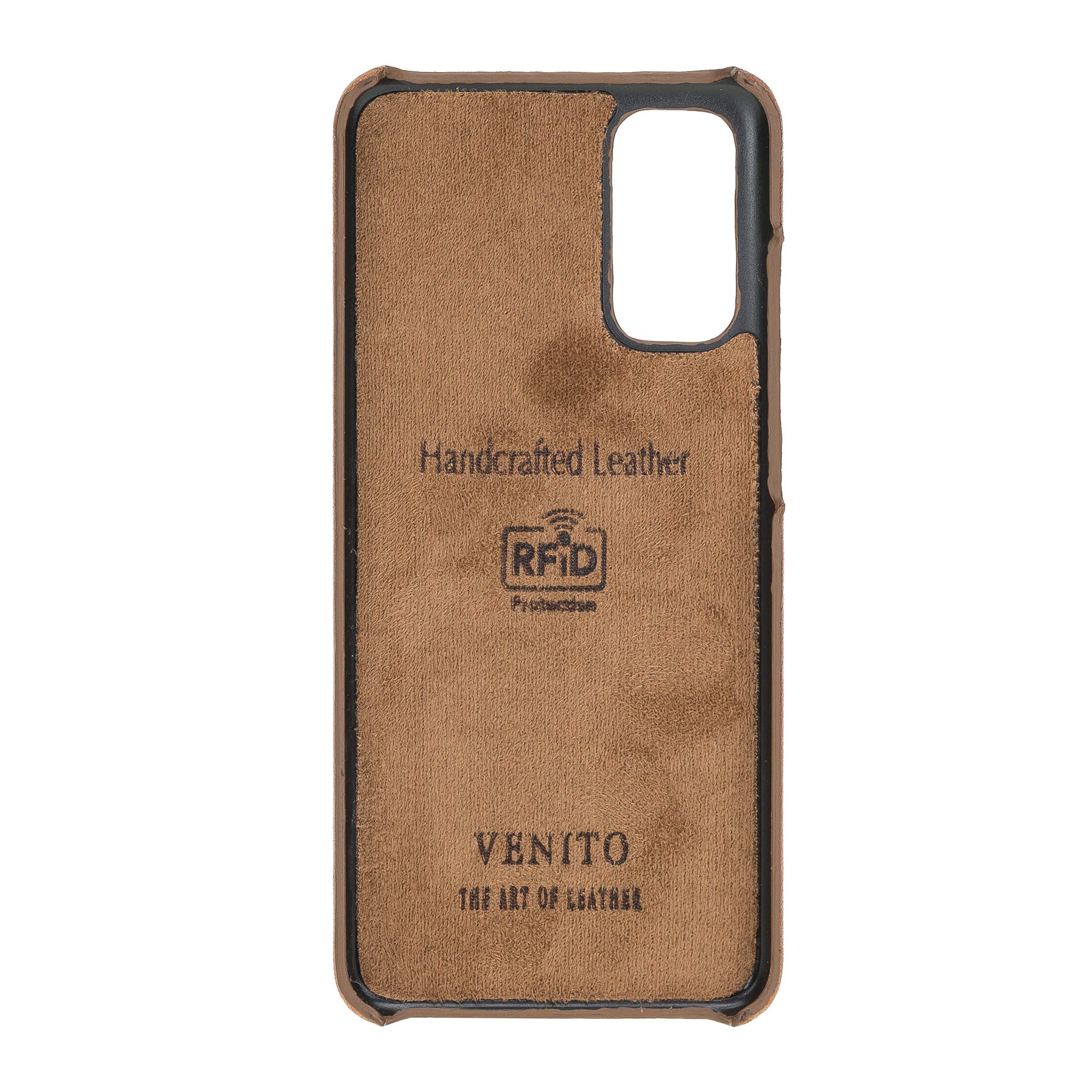 Venito Florence Genuine Leather Wallet Phone Case for Samsung Galaxy S20 - RFID Blocking for Security - Detachable Phone Wallet - Antique Brown - Perfect for Business & Travel Use