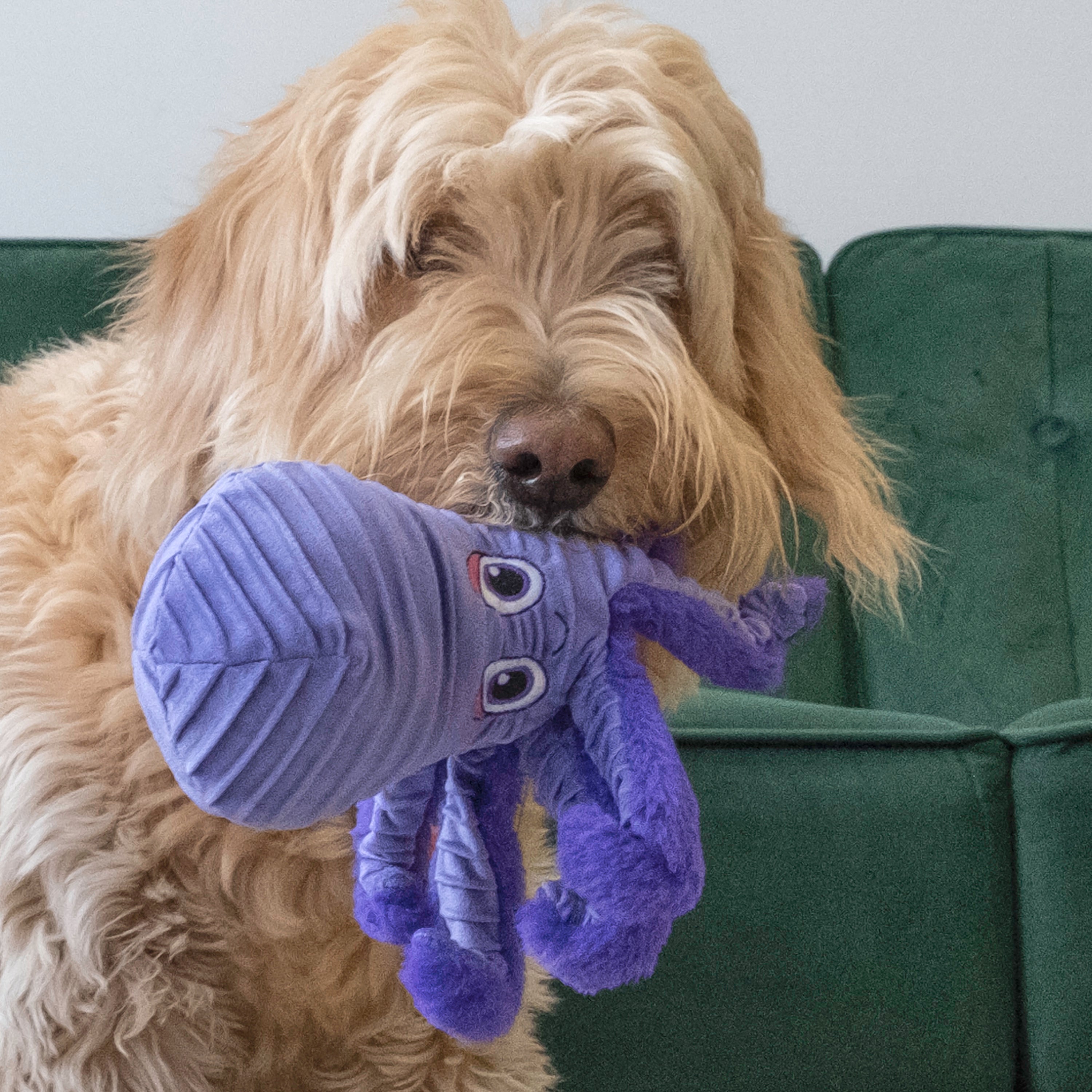 Cuteceas Rufflez Octopus Plush Toy for Dogs - Durable Chew-Resistant Kong-Style Pet Toy for Aggressive Chewers, Perfect for Playtime, Training & Anxiety Relief