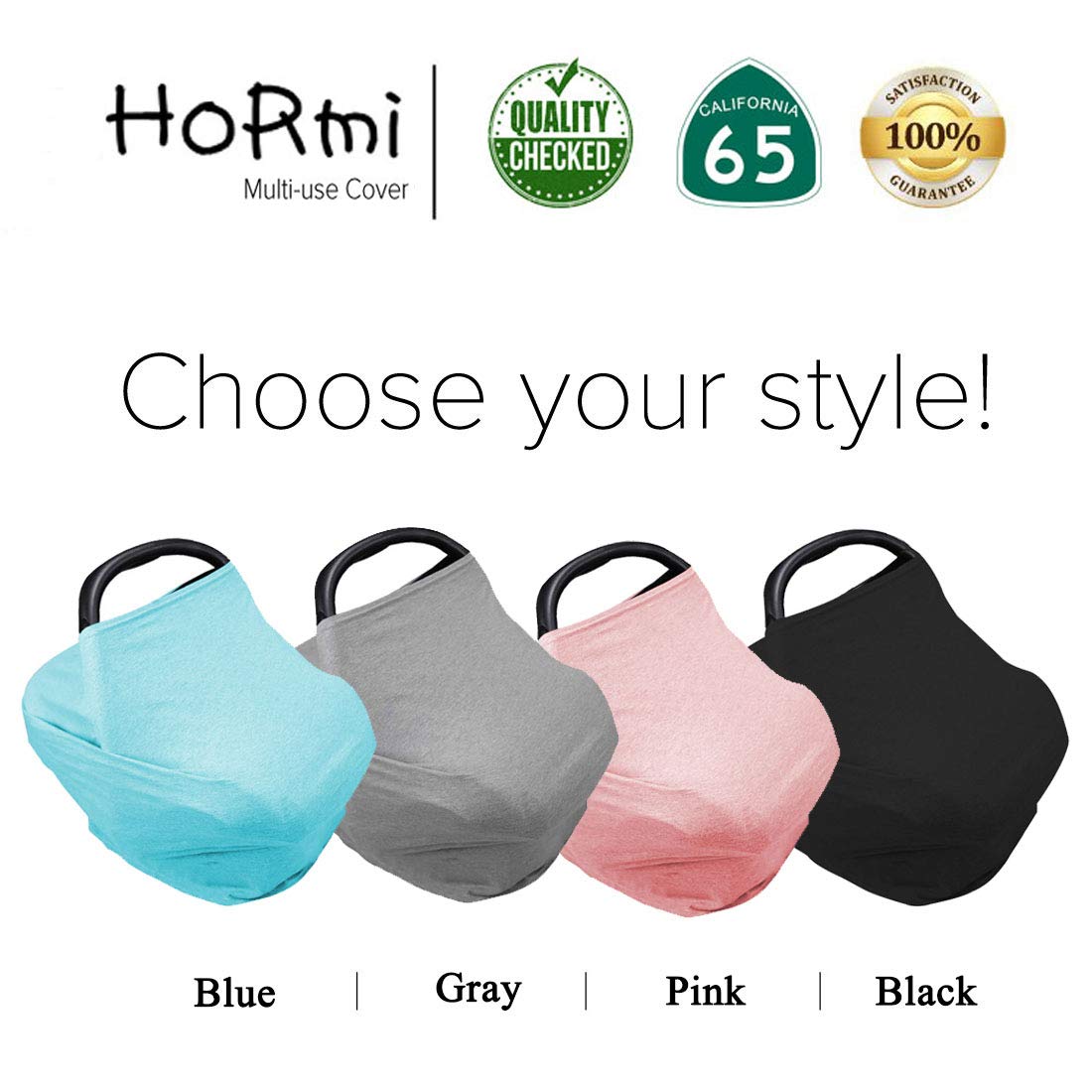 Breathable Nursing Cover for Baby Breastfeeding - Soft Car Seat Canopy for Newborns, Infants, Boys & Girls - Perfect for Privacy & Comfort - Ideal Baby Shower Gift & New Mom Must-Have (Use in Cars, Strollers & Nursing)