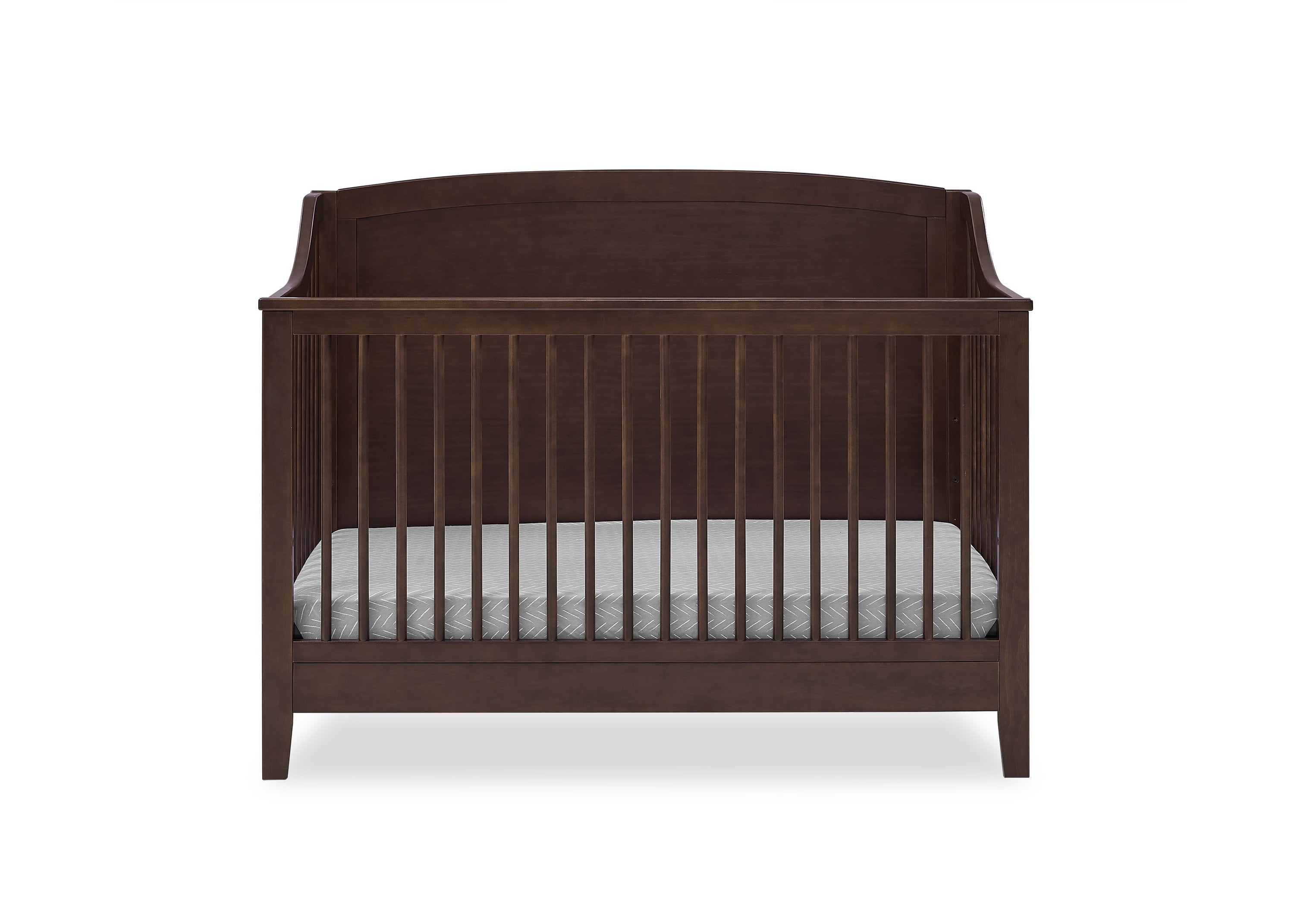 Campbell 6-in-1 Convertible Baby Crib - Toddler Bed & Full-Size Bed Conversion - Safe & Durable Nursery Furniture for Newborns to Teens - Perfect for Bedrooms, Daycares, and Guest Rooms