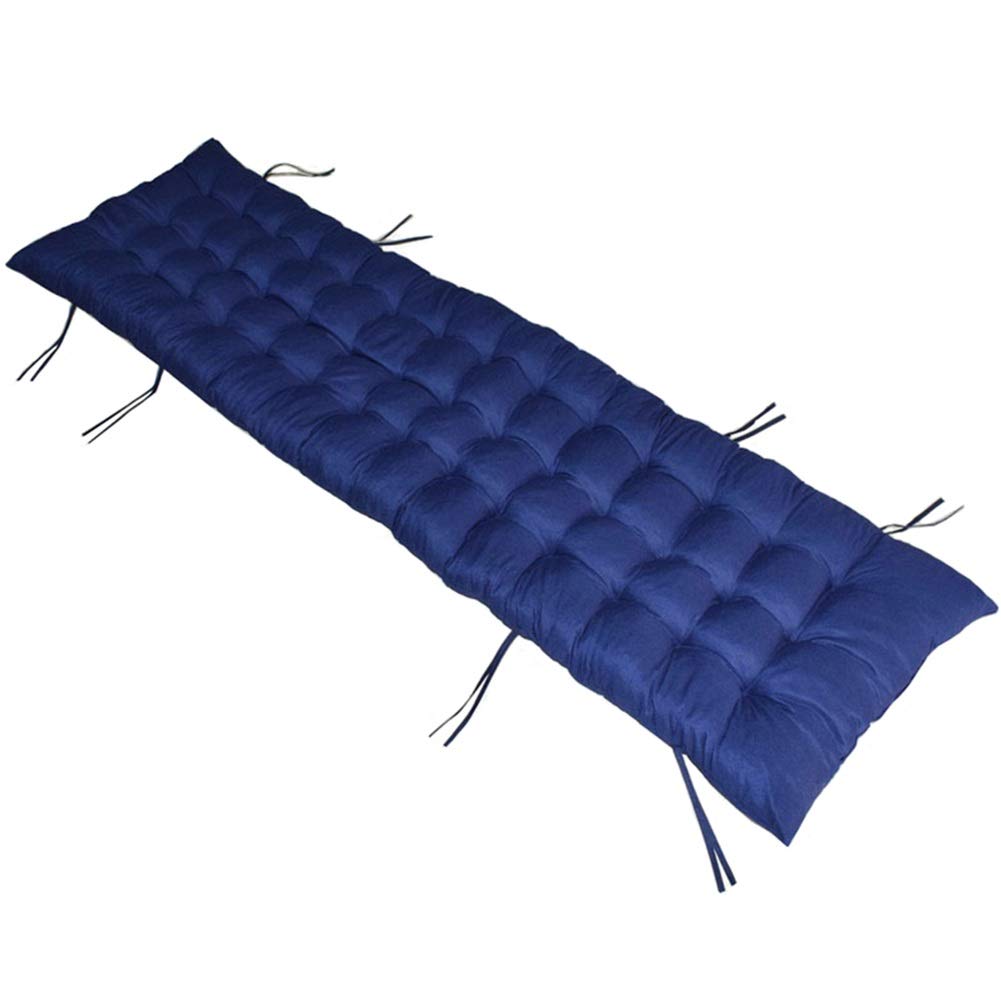 **Premium Thickened Sun Lounger Cushion – 155x48cm High-Back Outdoor Patio Chair Pad – Water-Resistant & Comfortable Replacement for Balcony, Poolside, Garden, and Indoor Use (Blue)**
