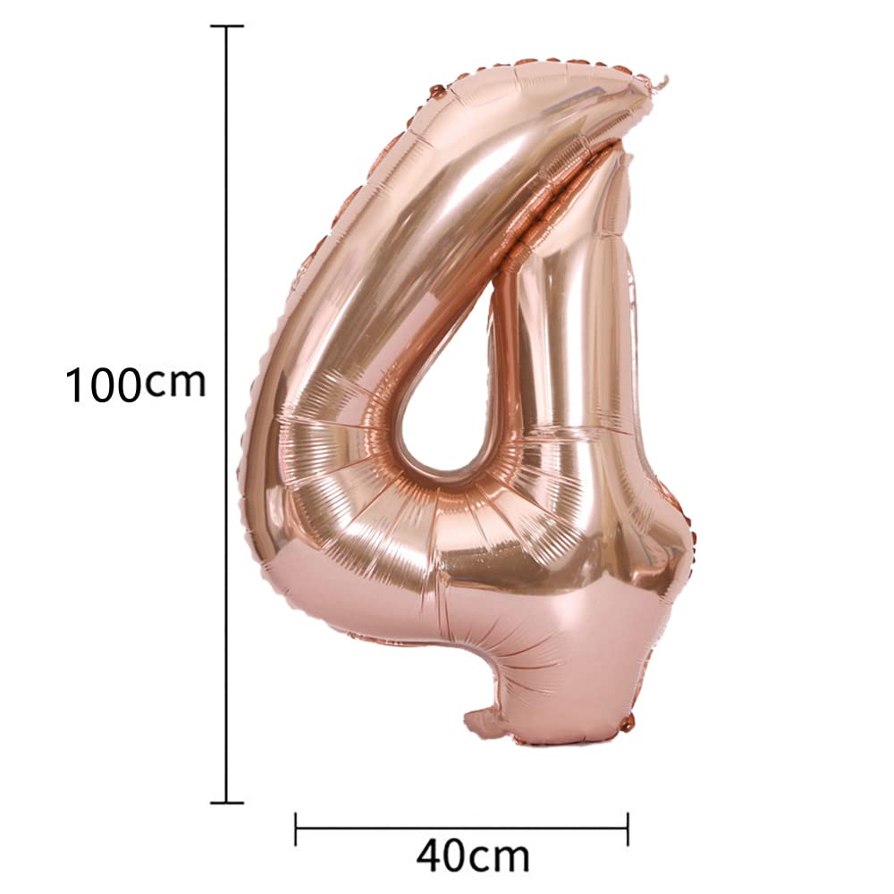 43rd Birthday Decorations Set - Happy Birthday Banner, Helium Balloons, Rose Gold Foil & Latex Balloons (Number 43) for 43 Years Old Party Supplies - Perfect for Adult Birthday Parties, Anniversary Celebrations & Milestone Events