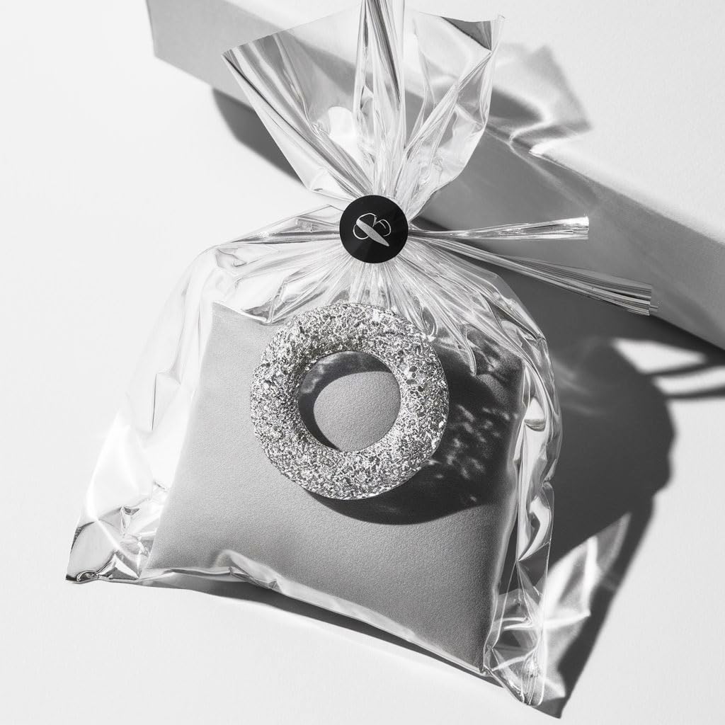 Clear 5x7 Inch Cellophane Gift Bags - 200 Pack for Party Favors, Treats, Candy & Cookies | Perfect for Weddings, Baby Showers & Birthday Parties