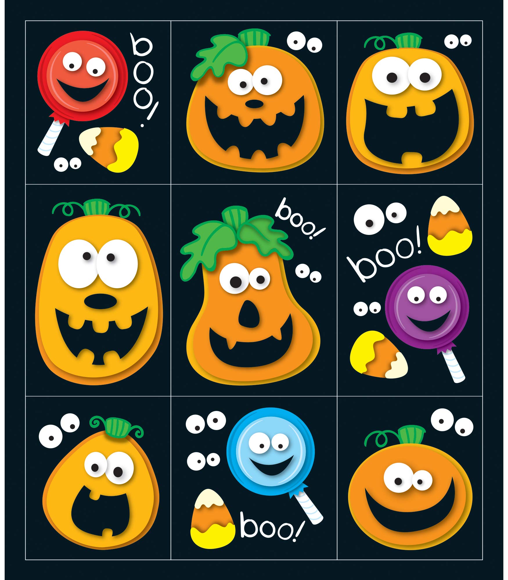 216 Halloween Stickers for Kids - 24 Sheets of Spooky Sticker Set for Classroom, Homeschool, Homework & Tests | Fun Motivational Reward Stickers for Students, Teachers & Parents | Perfect for Fall Decorations & Party Favors