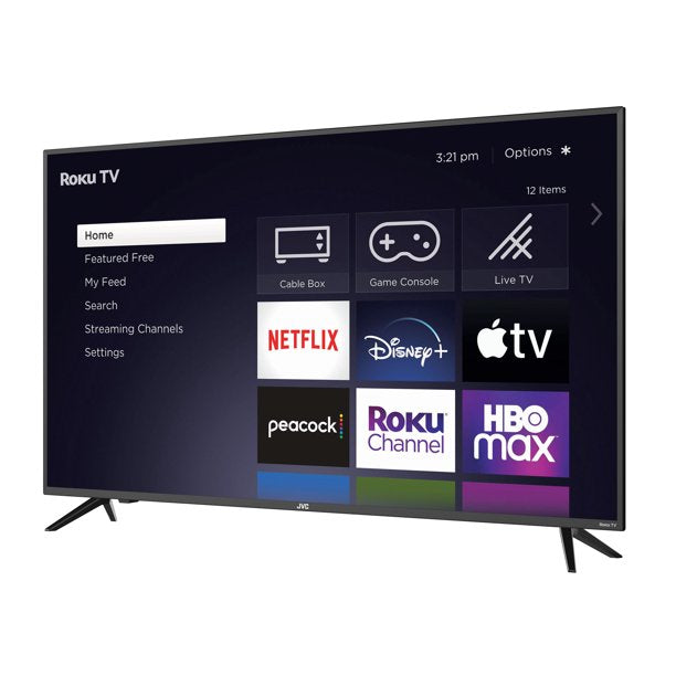 JVC 43-Inch 4K Ultra HD Smart QLED Roku TV (LT-43MAW804) - Perfect for Home Theater, Gaming & Streaming Entertainment