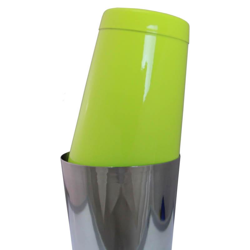 18oz Weighted Cocktail Shaker Tin - Professional Bar Tool for Mixing Drinks, Neon Yellow | Perfect for Home Bars, Cocktail Parties & Bartending Practice