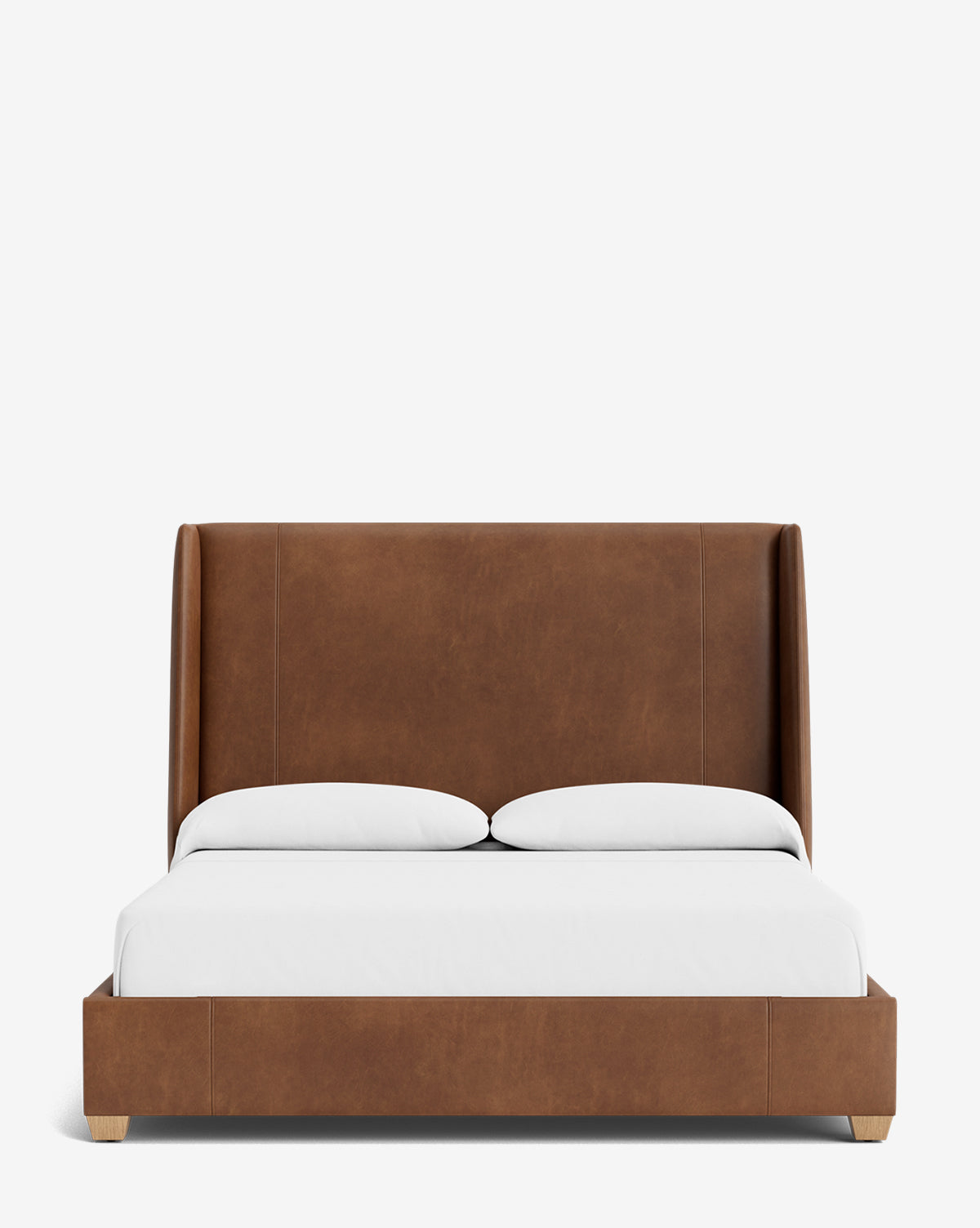 Walt Bed Tall Headboard - Queen Size Upholstered Bed Frame with Adjustable Height - Perfect for Modern Bedroom Decor & Small Spaces