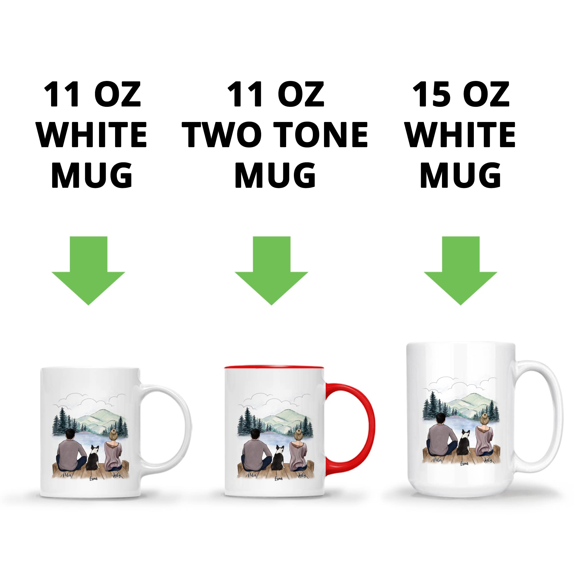 Custom Personalized Dog Mug for Dog Lovers - 11oz & 15oz Ceramic Coffee Cup with Dog Breeds & Sayings - Perfect Gift for Dog Dad, Couples & Pet Owners - Ideal for Coffee, Tea & Hot Drinks at Home or Office