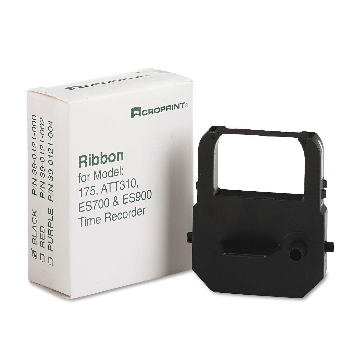 Acroprint® 390121000 Black Ribbon Cartridge for Time Clock Printers - Perfect for Office, Retail & Business Time Tracking Systems