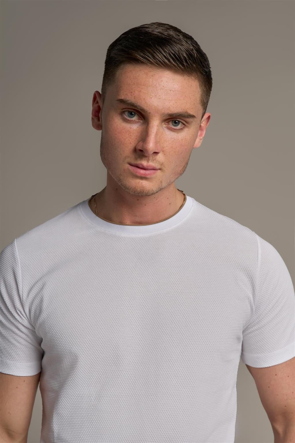 Cavani Men's Byron White T-Shirt - Classic Cotton Crewneck Tee for Casual Wear & Everyday Outfits | Perfect for Work, Gym, and Weekend Style