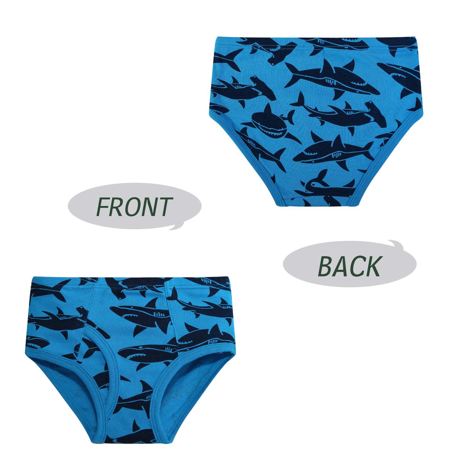 Boys Cotton Boxer Briefs Underwear for Toddlers & Kids - Soft Breathable 6/8 Pack - Perfect for Playtime, School & Daily Comfort