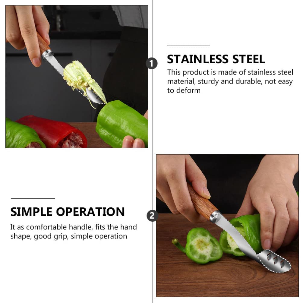 1pc Pepper Corer Tool - Kitchen Gadget for BBQ & Cooking