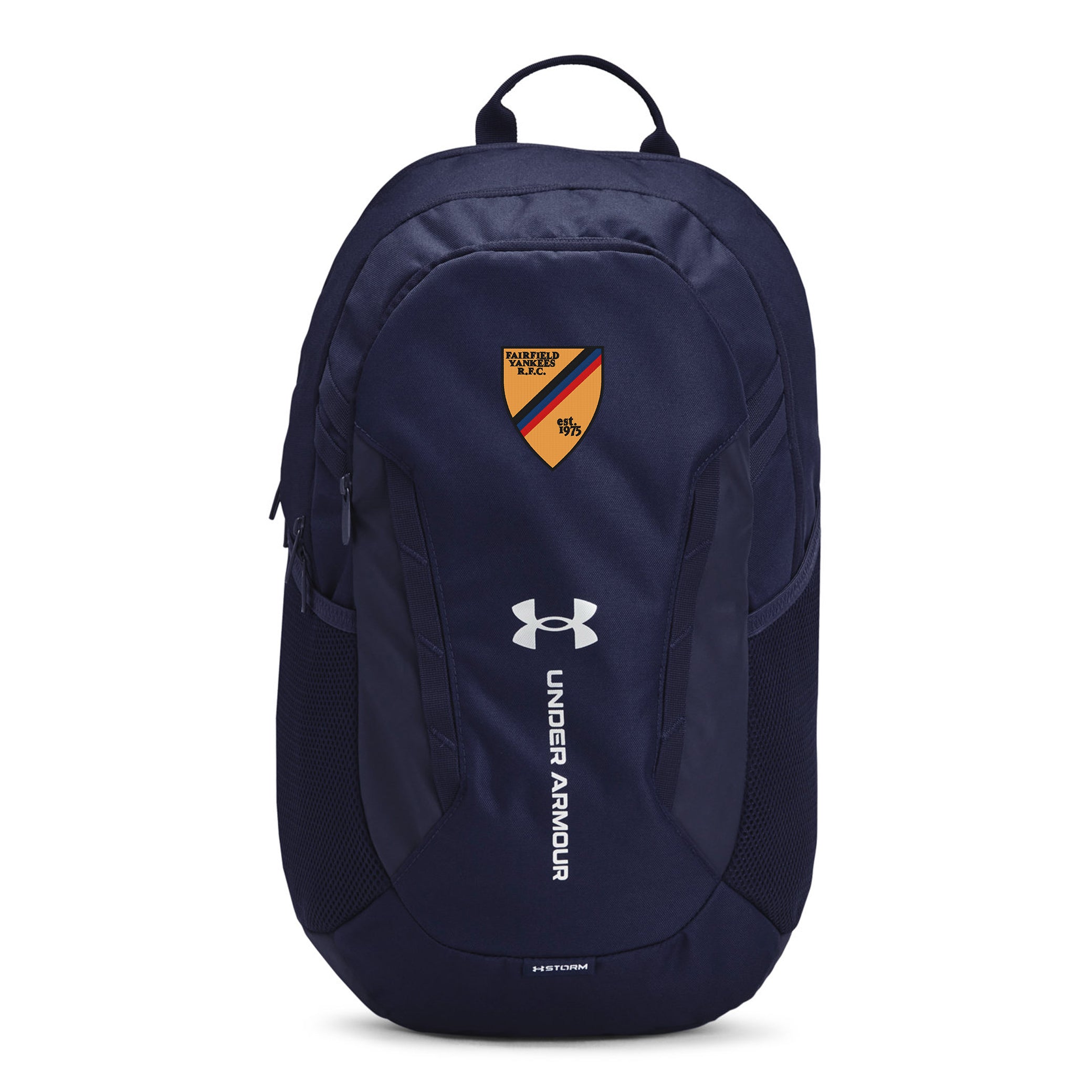 Fairfield Yankees RFC UA Hustle 6.0 Backpack - Durable College Sports Bag for Rugby, Football & Training - Perfect for Gym, School & Travel Accessories