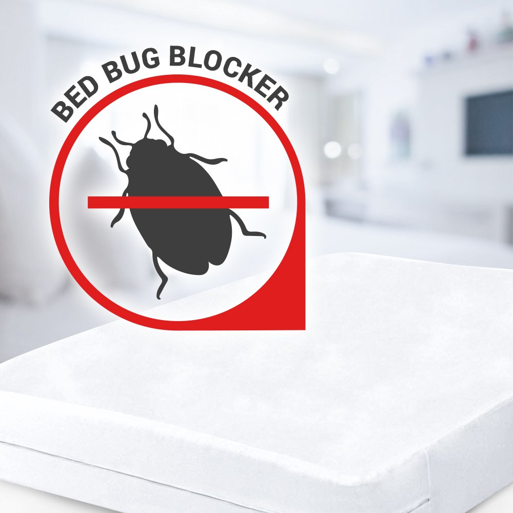 Deluxe Hotel Queen Size Waterproof Mattress Protector with Zipper - Hypoallergenic, Breathable & Noiseless - Perfect for Bedrooms, Guest Rooms & Allergy Relief