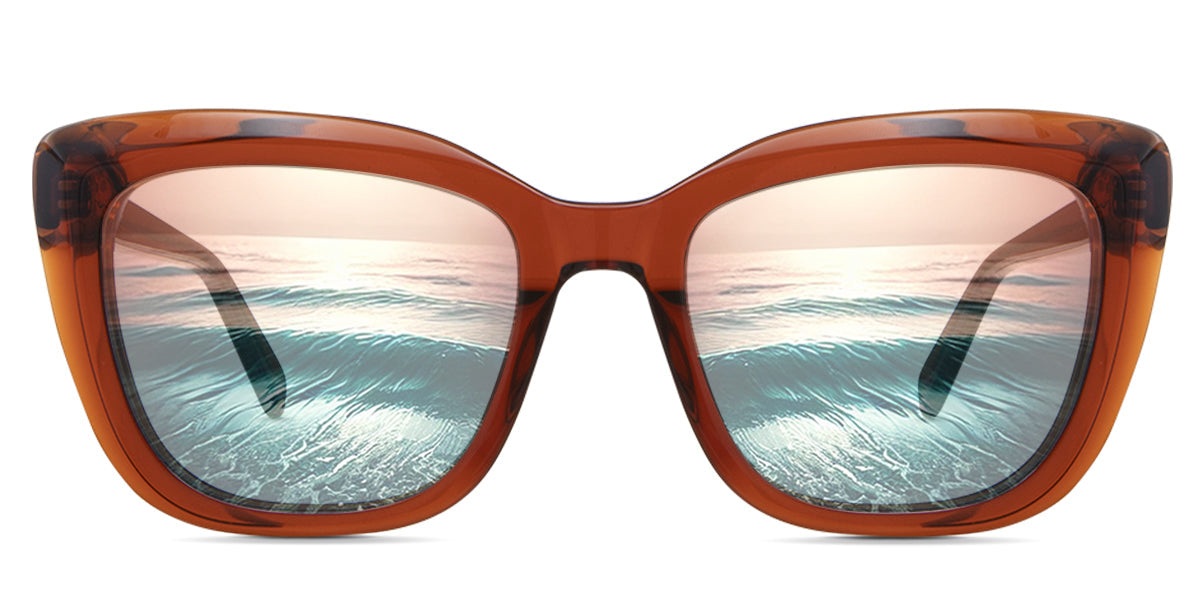 LESA Women's Prescription Tinted Glasses - Stylish & UV Protection for Reading, Driving & Outdoor Activities