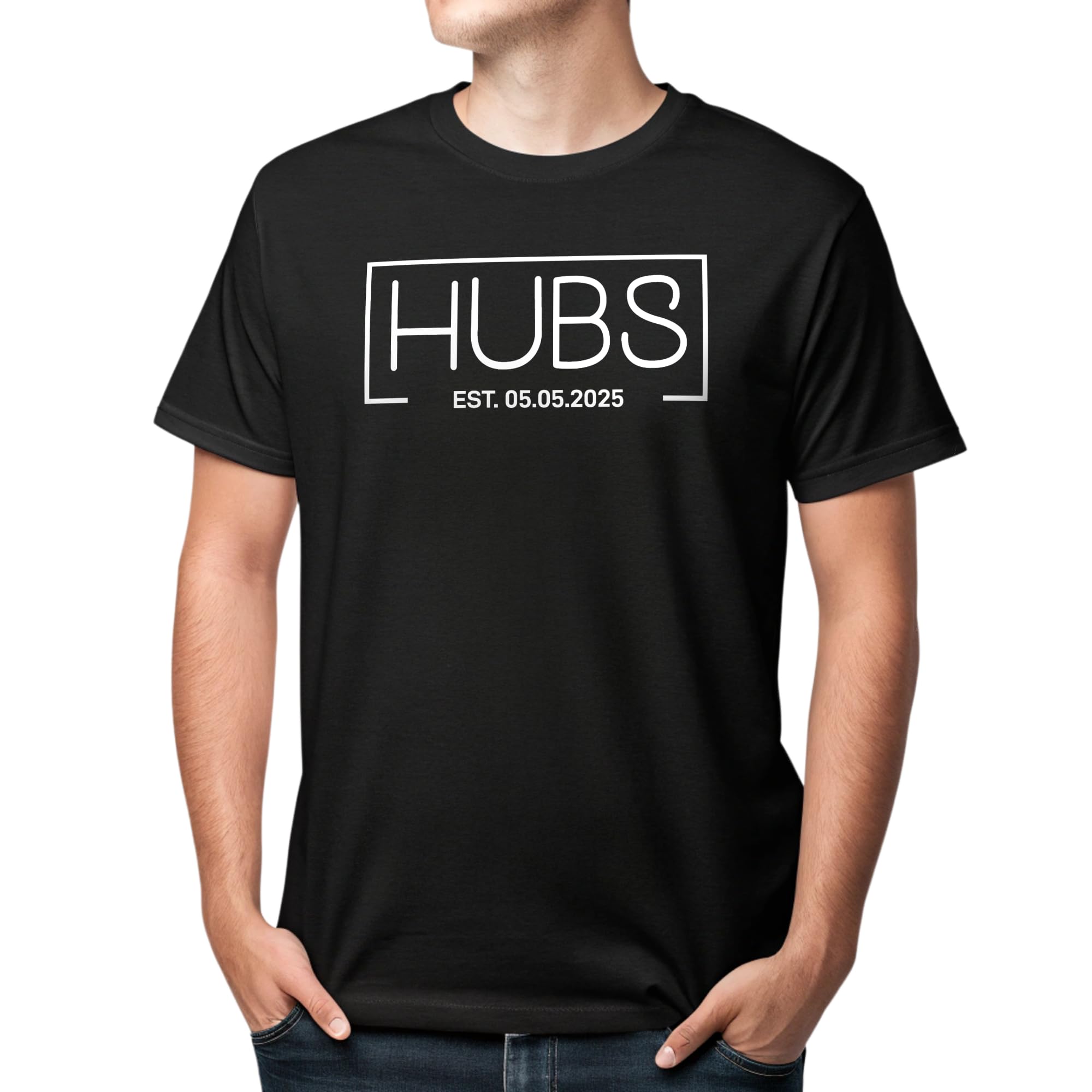Custom Couples T-Shirts - Mr & Mrs Matching Shirts for Wedding, Honeymoon & Anniversaries | Personalized Hubby & Wifey Shirts for Romantic Getaways & Special Occasions
