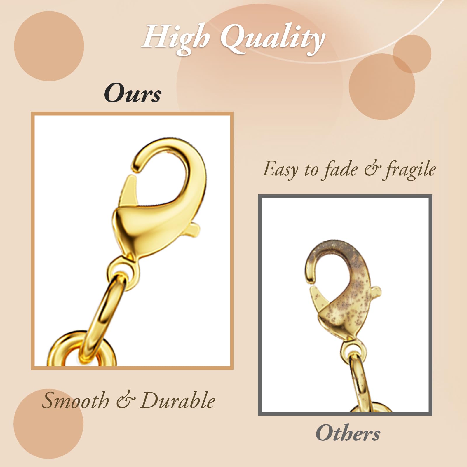 18K Gold Necklace Layering Clasp - Magnetic Multi-Chain Separator & Extender for Women | Perfect for Layering Necklaces, Jewelry Stacking & Everyday Elegance