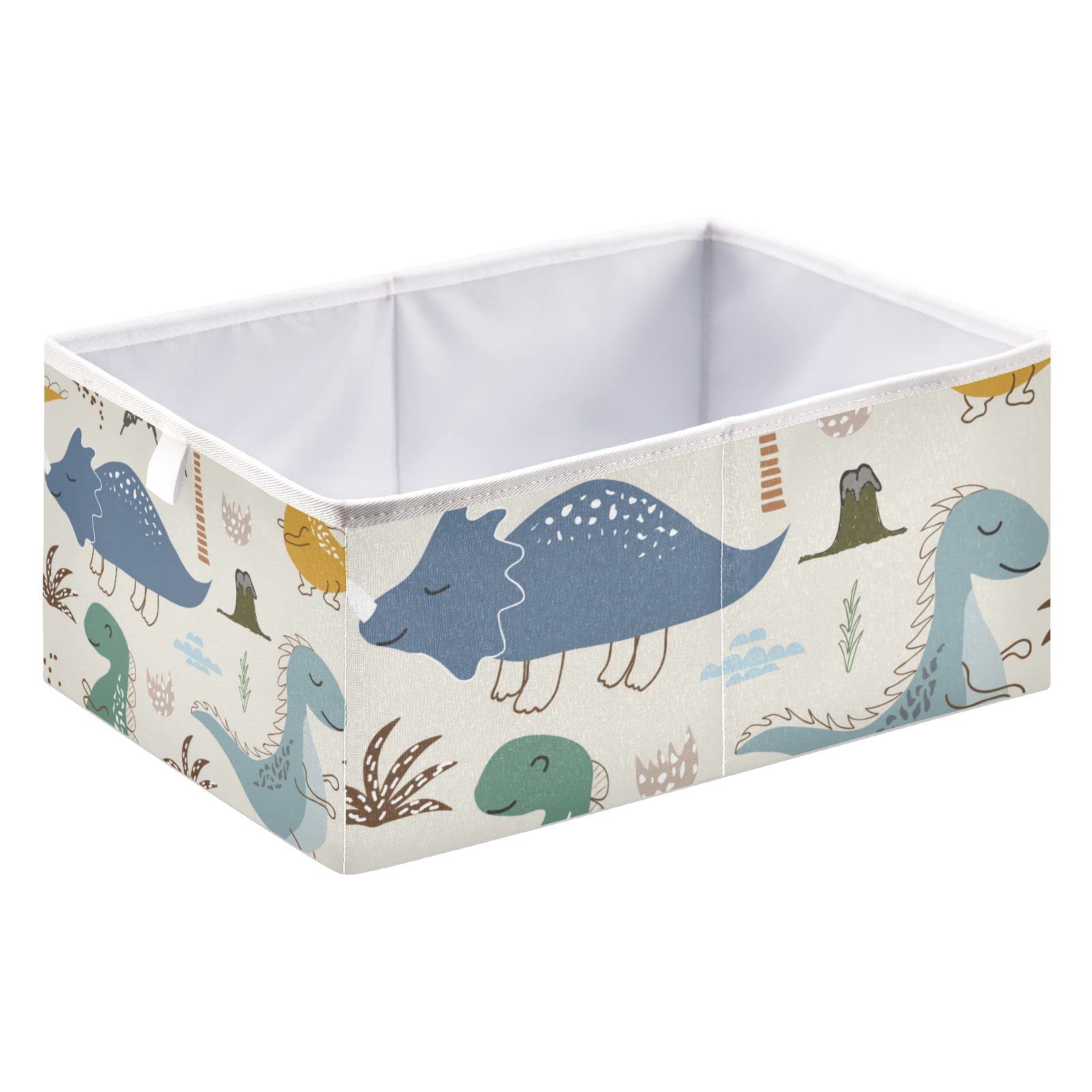 Dinosaur Storage Basket - Collapsible Cloth Bin for Home, Kitchen & Office Organization