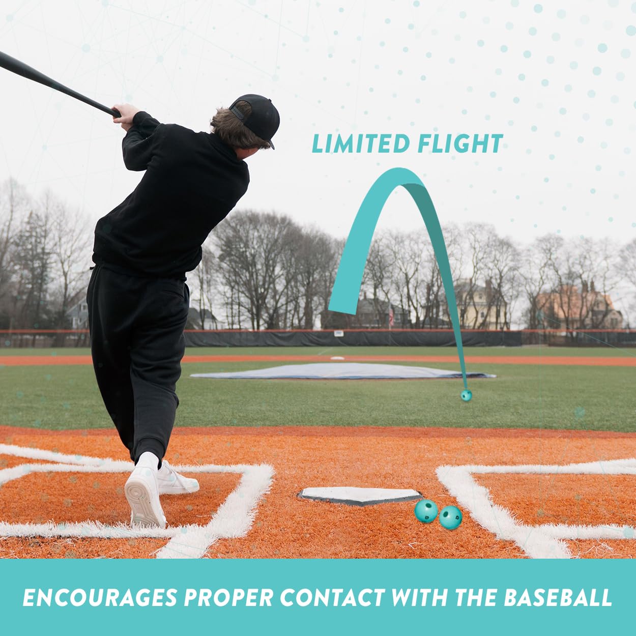 Pro Hollow Trainer Baseballs - Limited Flight Practice Balls for Batting & Catching Training (3 Pack) | Perfect for Indoor/Outdoor Hitting Drills & Youth Baseball Practice