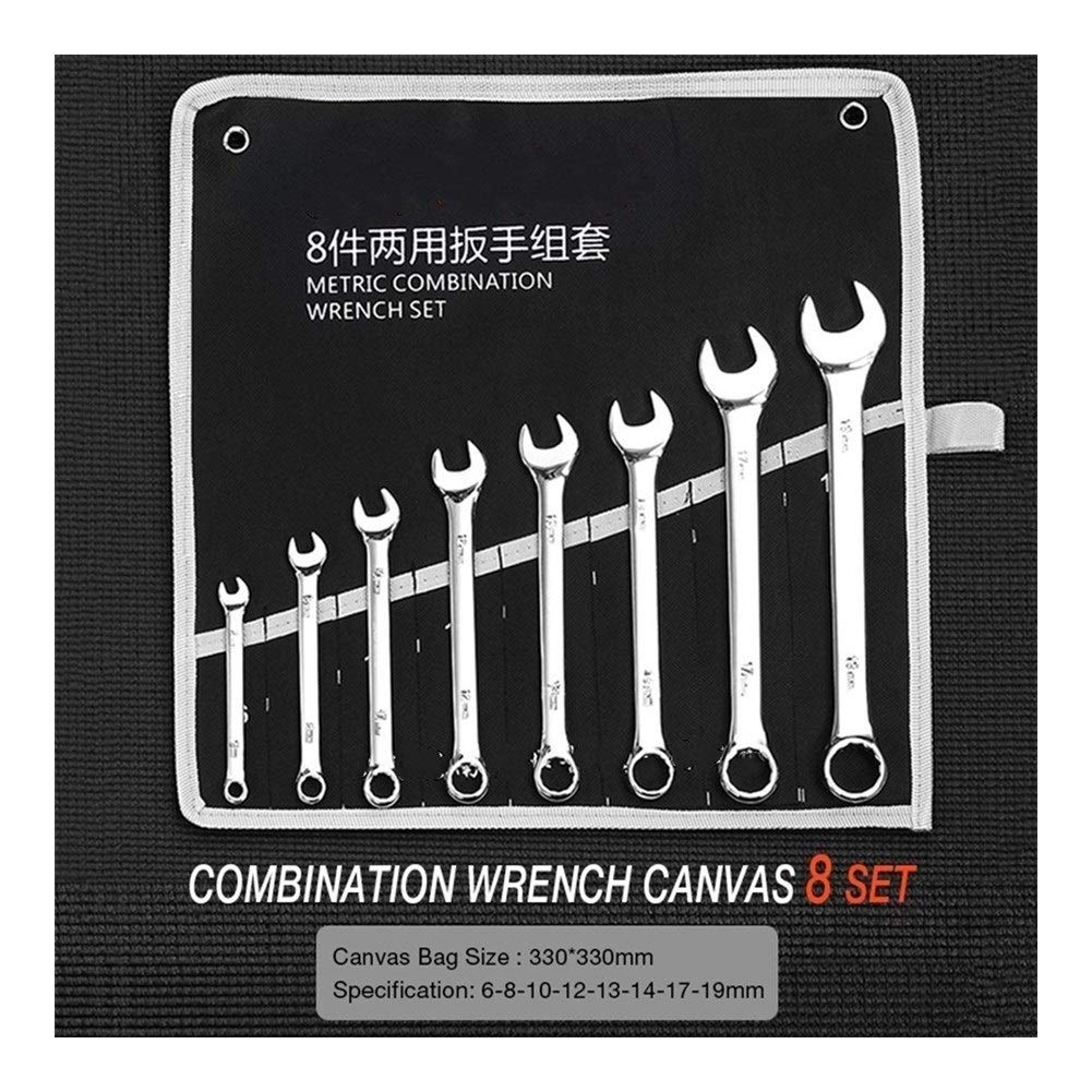 MOUNTAIN MEN Professional 8-Piece Box-End Wrench Set - Double End Spanner, Offset Ring Bending, Car Repair & DIY Hand Tools - Durable & Well-Crafted (Color: 8PC 1) - Ideal for Automotive Maintenance, Home Improvement & Mechanical Projects