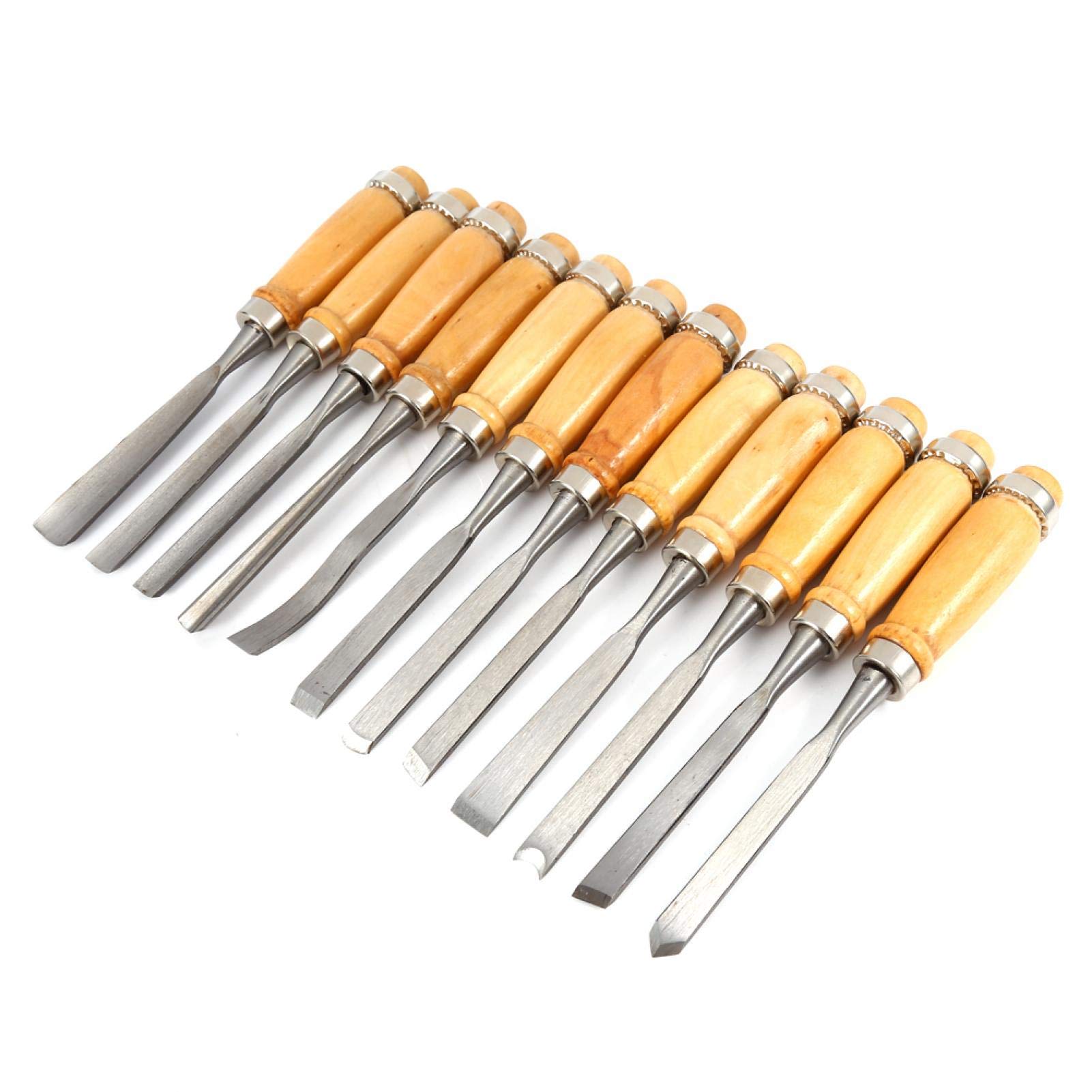 Premium Wood Chisel Set - 6-Piece High Carbon Steel Woodworking Tools with Ergonomic Impact Handle for Wood Carving, Whittling & Carpentry | Ideal for Beginners, Hobbyists & Professional Woodworkers | Perfect for Furniture Making, DIY Projects & Home Renovations