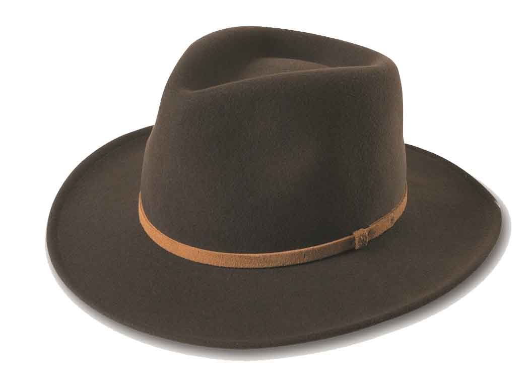 Broner Lite Felt Outback Hat for Men & Women - Waterproof Wide Brim Sun Hat for Outdoor Adventures, Hiking, Camping & Travel