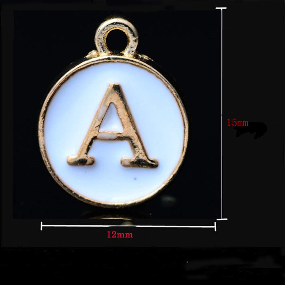 A-Z Alphabet Letter Charms - 26Pcs Mixed DIY Jewelry Making Pendants for Bracelets, Necklaces & Crafting - Perfect for Personalized Gifts, Scrapbooking & Handmade Jewelry Projects