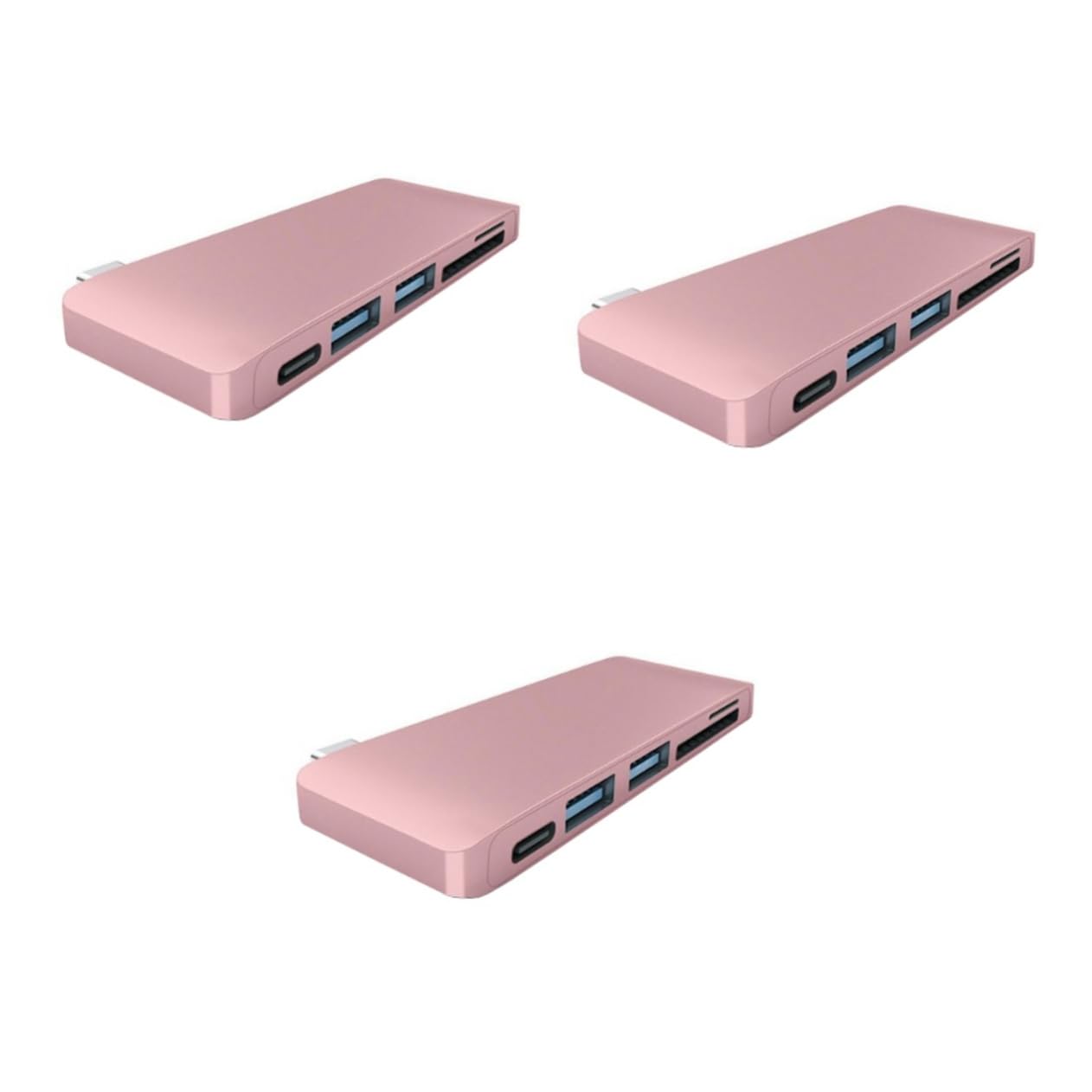 OSALADI 3-Port USB 3.0 Hub with SD Card Reader - High-Speed 5Gbps Data Transfer, Portable Multi-Port Adapter for Laptop, PC, MacBook - Perfect for Office, Travel & Home Use