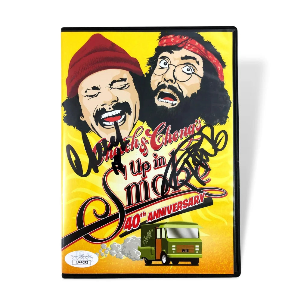 Cheech & Chong Dual Signed Up in Smoke DVD Movie with JSA COA Autograph - Collectible Memorabilia for Fans & Movie Enthusiasts - Perfect for Home Theater & Gift Giving