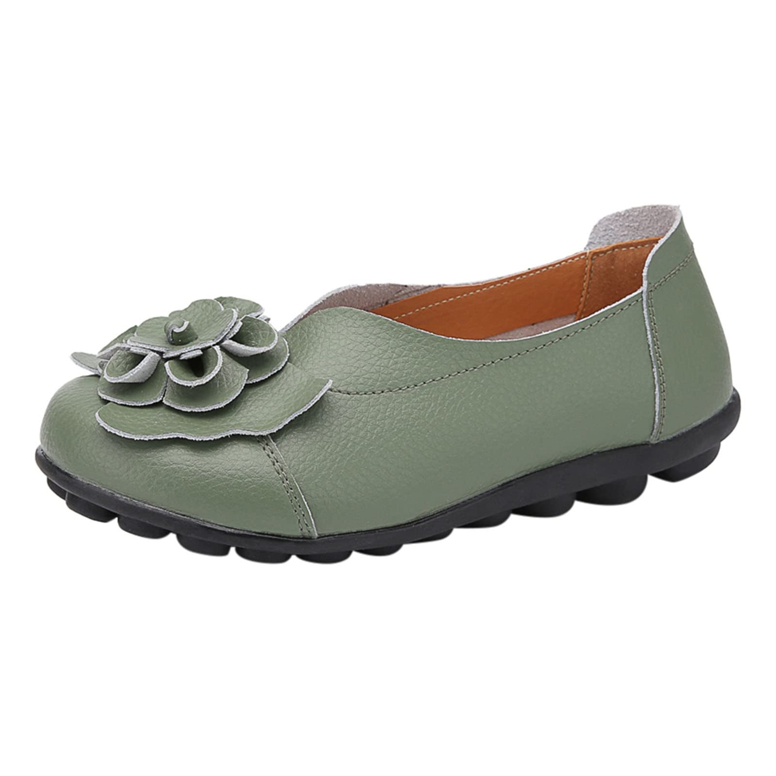 Women's Casual Canvas Slip-On Loafers - Comfortable Breathable Flat Shoes for Everyday Wear | Dressy Solid Color Slip-Ons for Work, Travel & Daily Activities