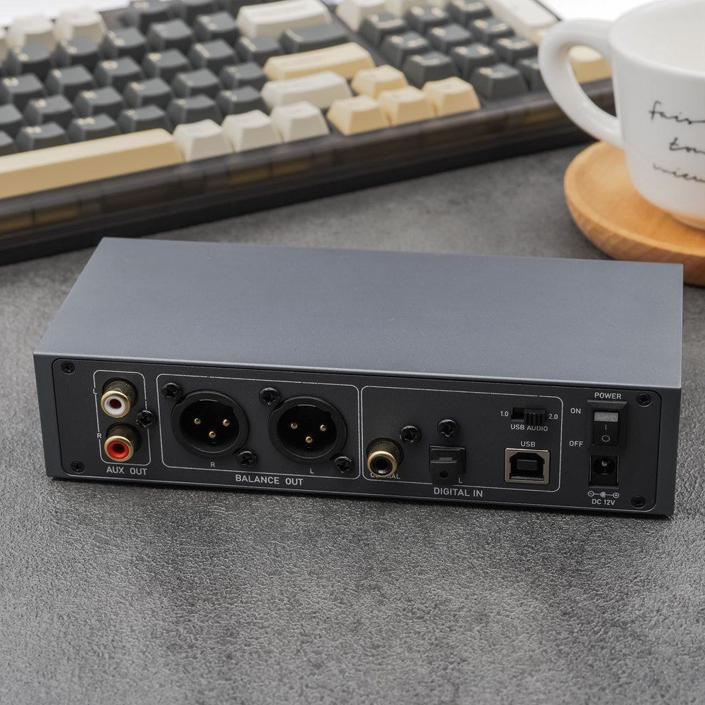 xDuoo MU 604 High Performance DAC with Dual ES9038Q2M Chips - Supports DSD256 & 32bit/768kHz - Perfect for Audiophiles & Home Audio Systems